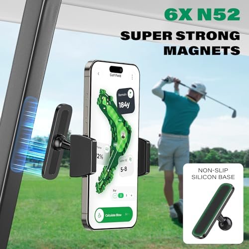ICARMOUNT Magnetic Golf Cart Phone Holder Review
