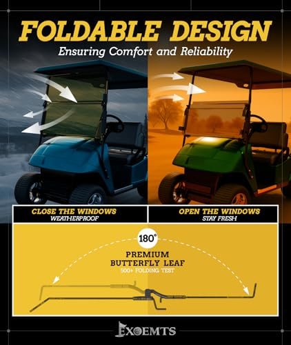 EZGO TXT Windshield Review