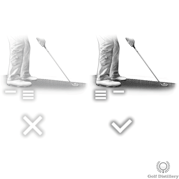 How To Hit A Golf Ball Below Your Feet