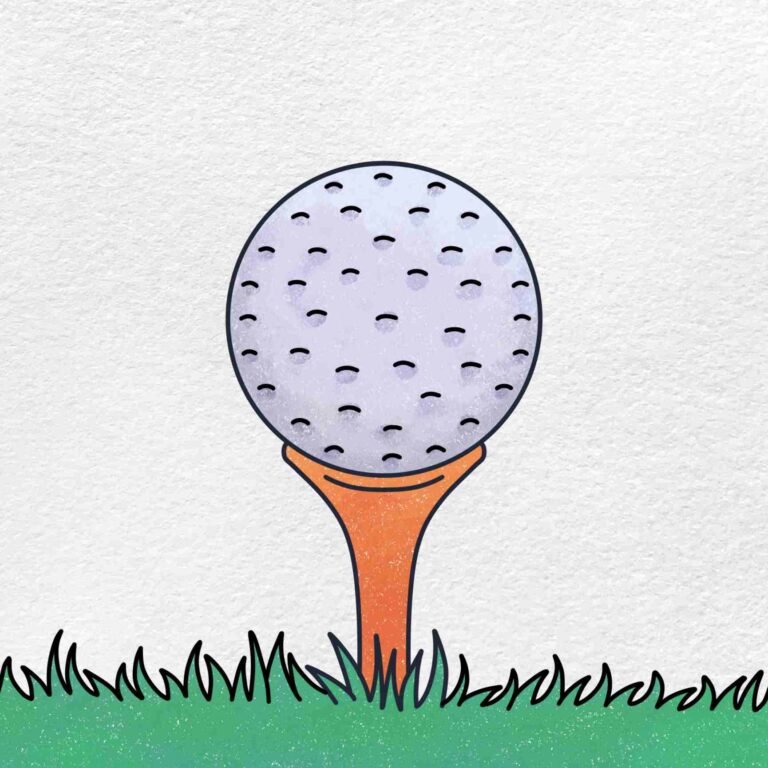 How To Draw A Golf Ball