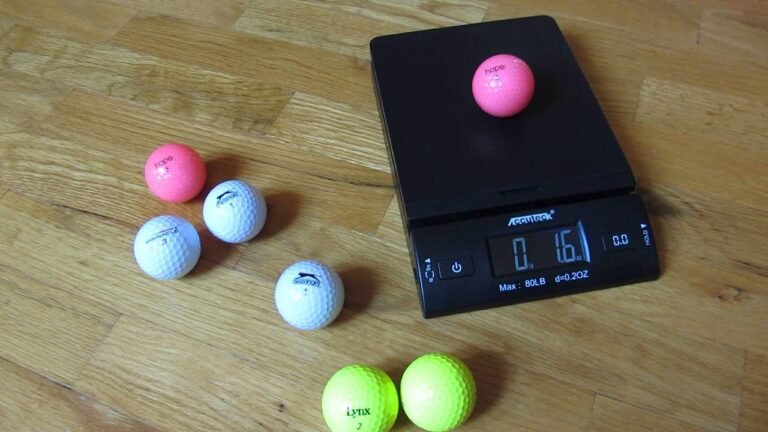 How Much Does A Golf Ball Weigh In Ounces