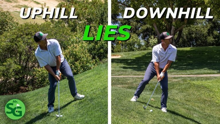 How To Hit A Golf Ball From A Downhill Lie